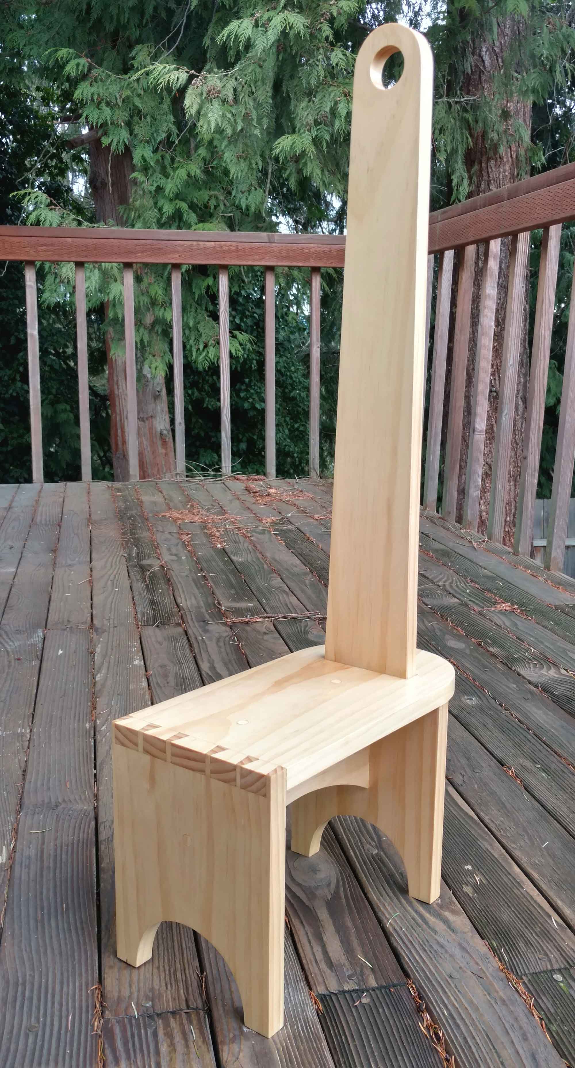 finished shaker stool