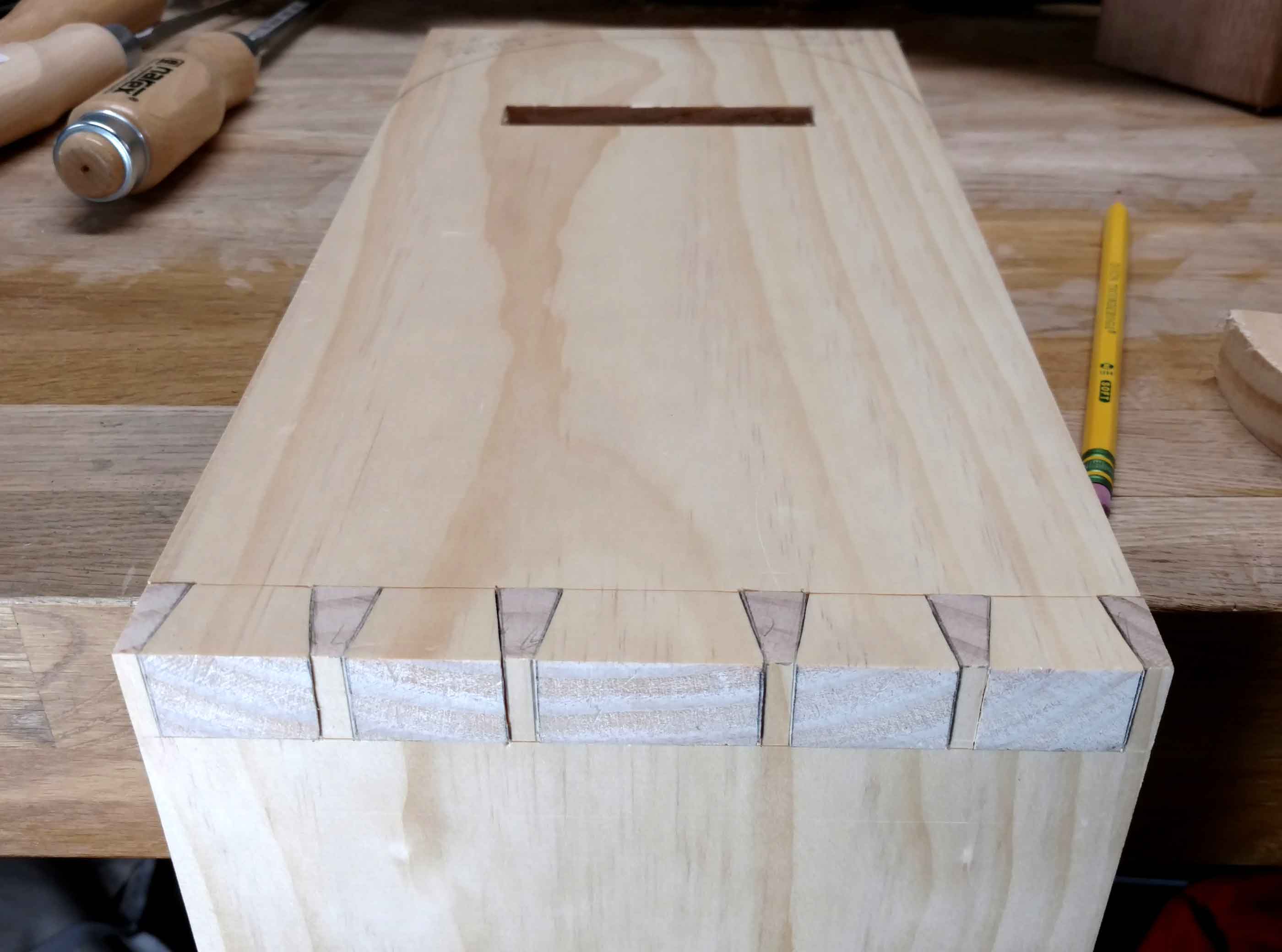 assembled dovetail joint